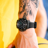 Relógio lotus chrono 18975/3 preto pulsera de borracha, homem_LIFESTYLE