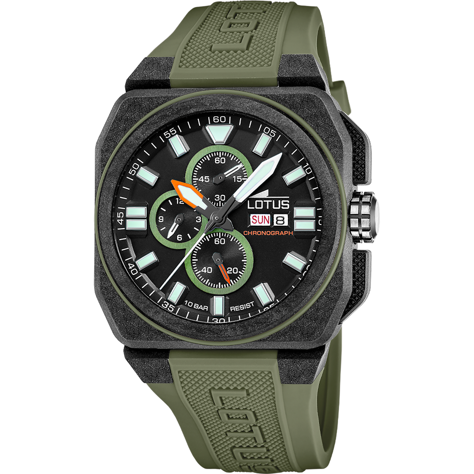 Relógio lotus chrono 18976/1 preto pulsera de borracha, homem_PRODUCT