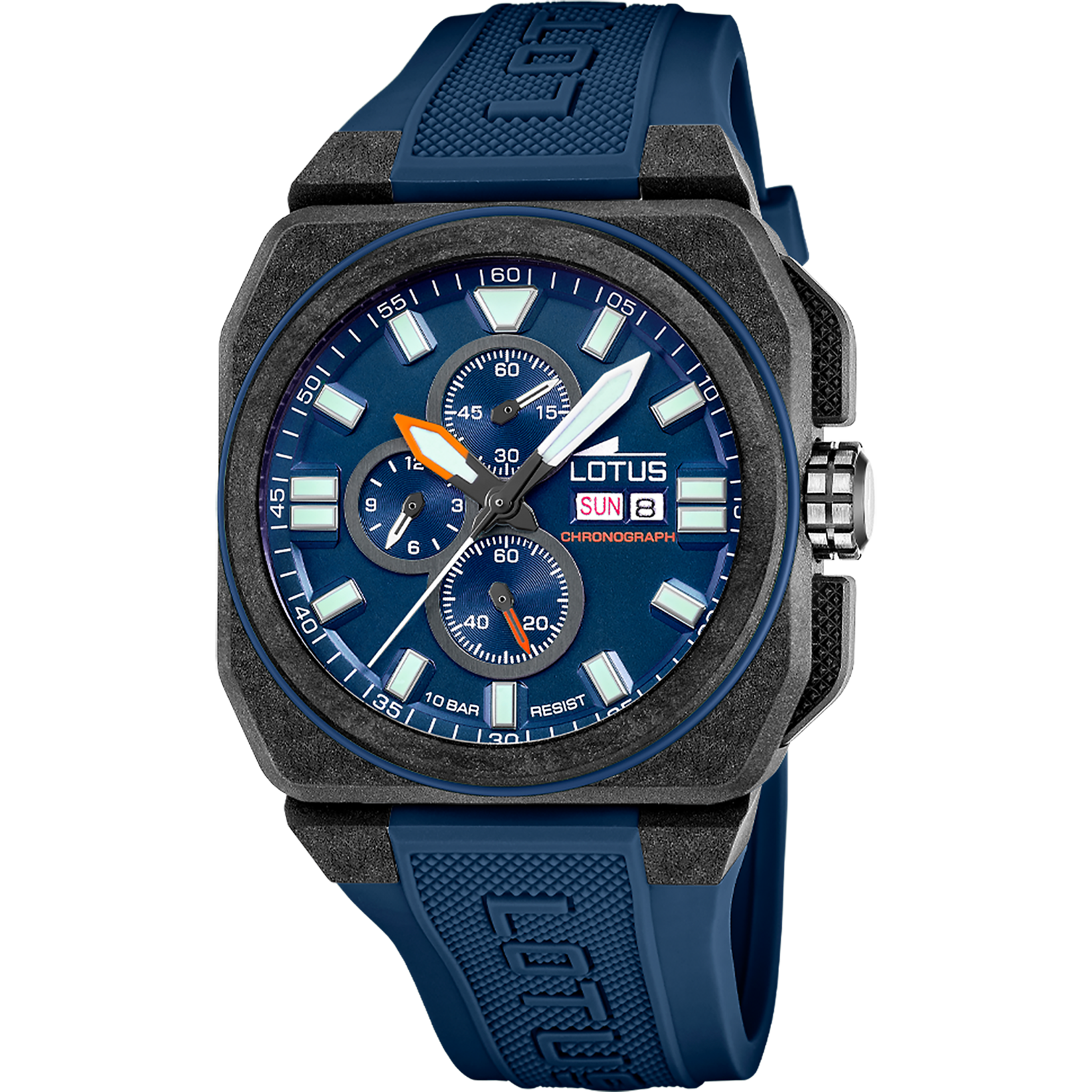 Relógio lotus chrono 18976/3 azul pulsera de borracha, homem_PRODUCT