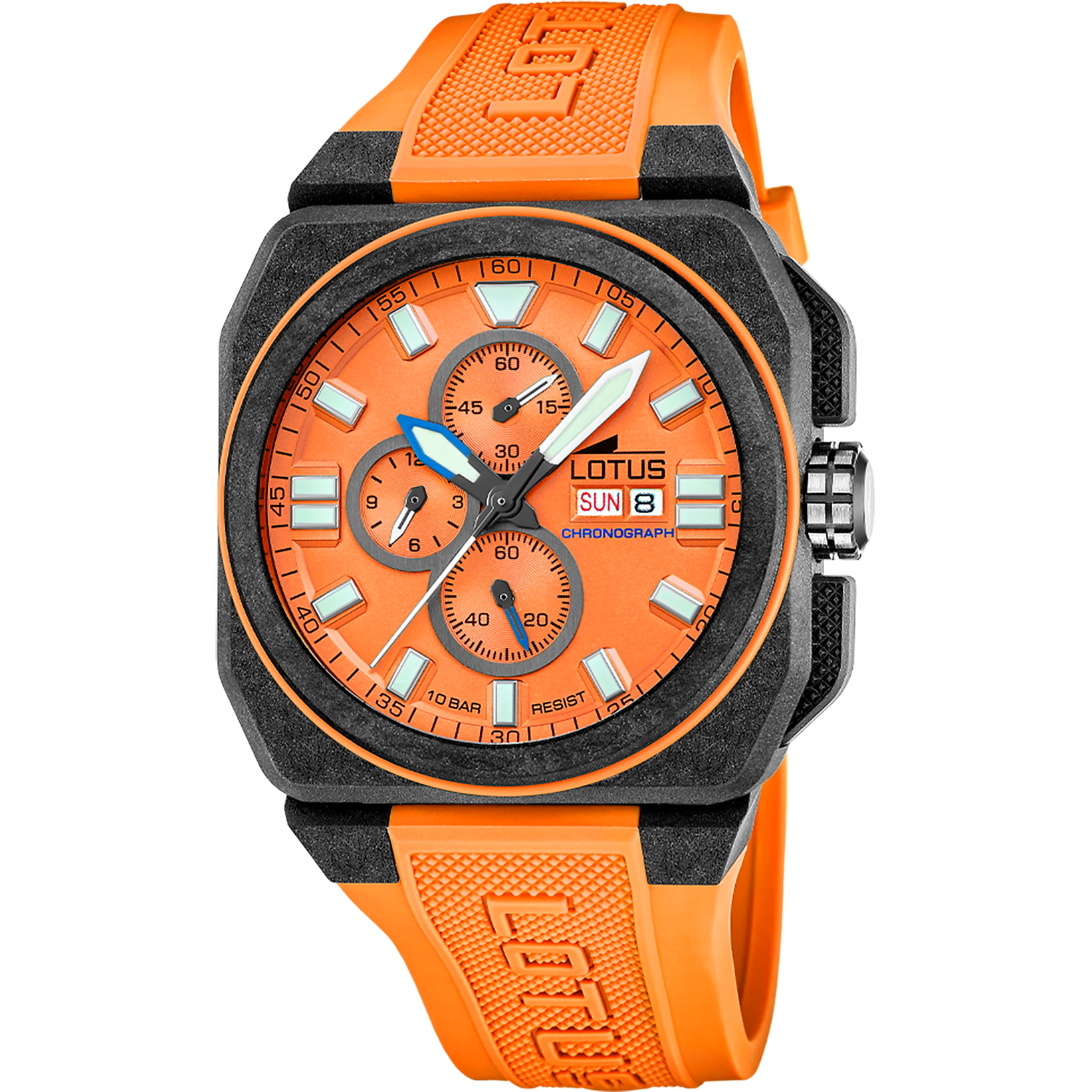 Relógio lotus chrono 18976/6 laranja pulsera de borracha, homem_PRODUCT