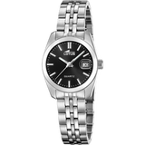 Relógio feminino lotus old money 18992/6 com mostrador preto e pulseira de aço_PRODUCT
