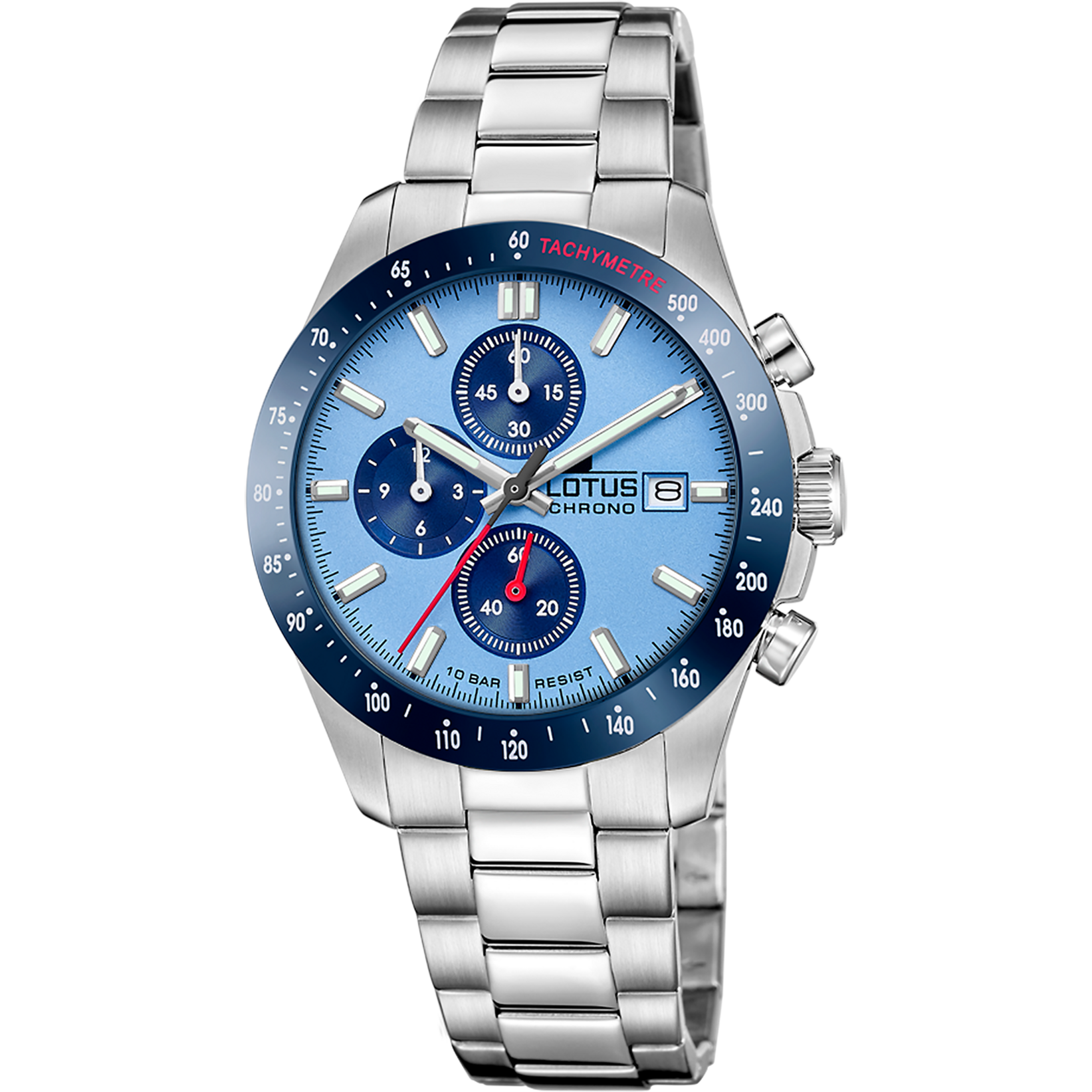 Relógio lotus chrono 18994/2 azul pulsera de 316l de aço inoxidável, homem_PRODUCT