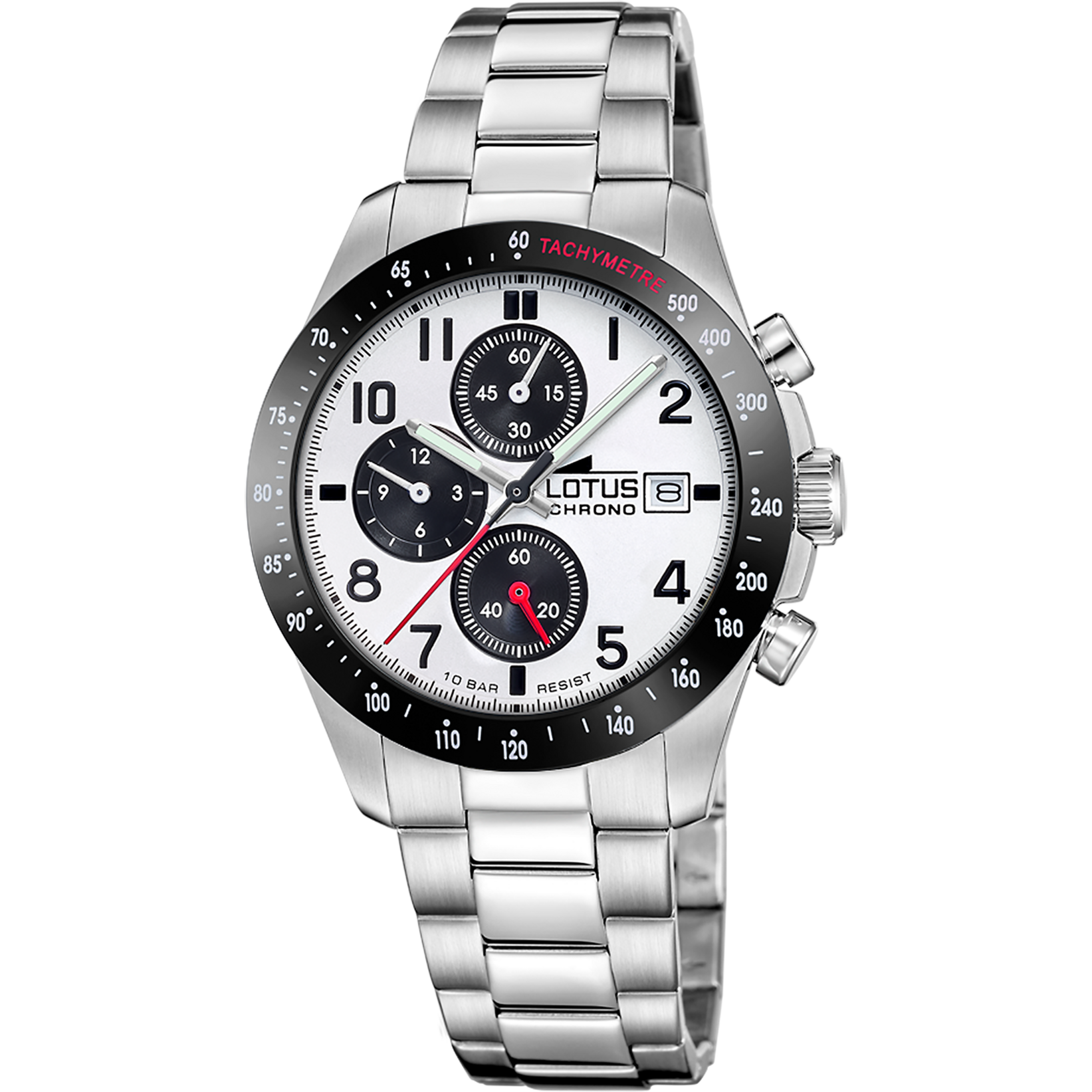 Relógio lotus chrono 18994/3 branco pulsera de 316l de aço inoxidável, homem_PRODUCT