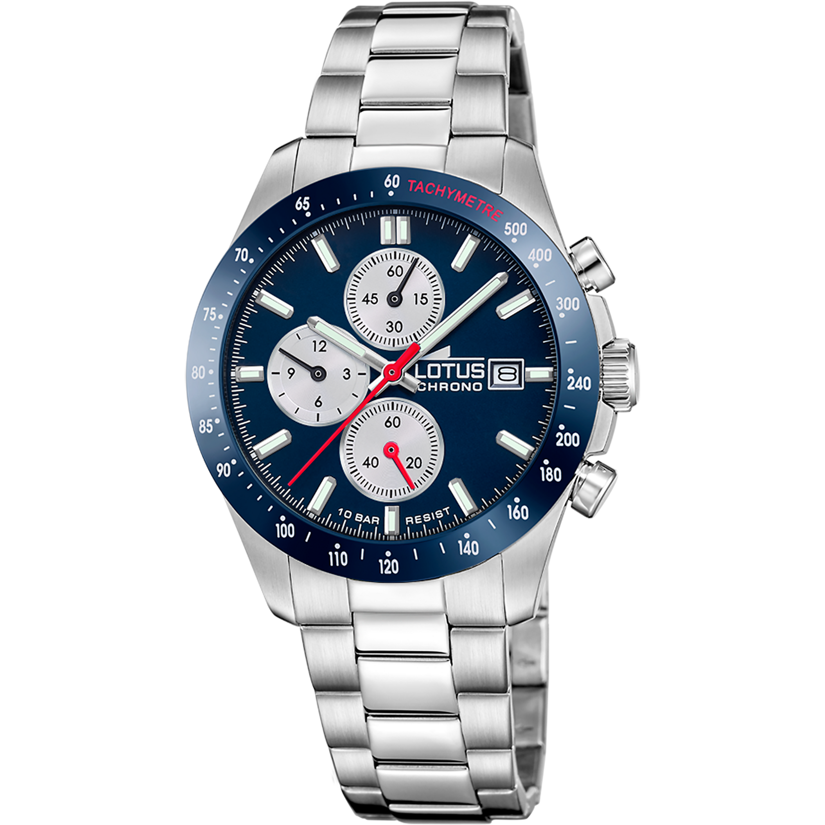 Relógio lotus chrono 18994/5 azul pulsera de 316l de aço inoxidável, homem_PRODUCT
