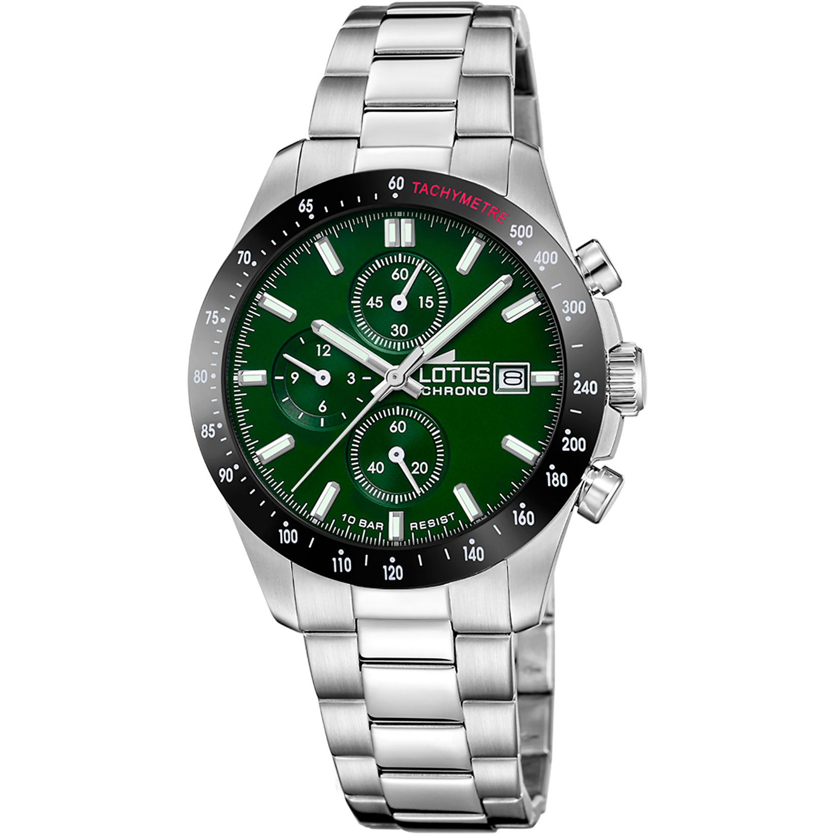 Relógio lotus chrono 18994/7 verde pulsera de 316l de aço inoxidável, homem_PRODUCT