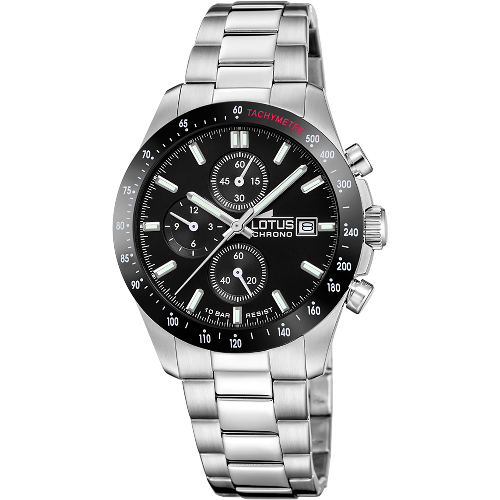 Relógio lotus chrono 18994/8 preto pulsera de 316l de aço inoxidável, homem_PRODUCT