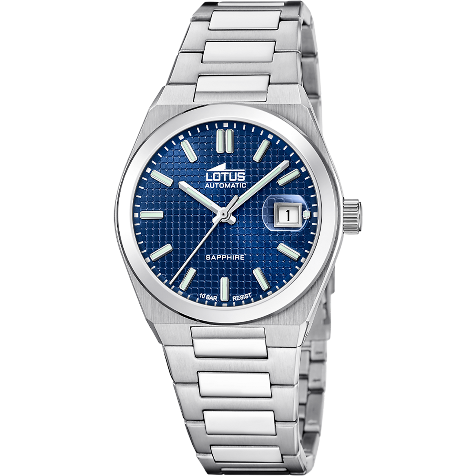 Relógio lotus automatic 18999/2 azul pulsera de 316l de aço inoxidável, homem_PRODUCT