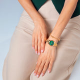Relógio de senhora lotus 2gether 19007/3 mostrador verde e pulseira de aço_LIFESTYLE