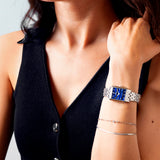 Relógio de senhora lotus 2gether 19008/3 mostrador azul e pulseira de aço_LIFESTYLE