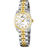 Relógio feminino lotus old money 19014/1 com mostrador branco e pulseira bicolor_PRODUCT