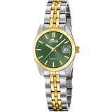 Relógio feminino lotus old money 19014/5 com mostrador verde e pulseira bicolor_PRODUCT