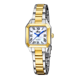 Relógio feminino lotus old money 19036/2 com mostrador prateado e pulseira bicolor_PRODUCT