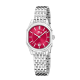 Relógio feminino lotus old money 19043/2 com mostrador bordeaux e pulseira de aço_PRODUCT
