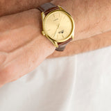 Relógio lotus minimalist for him 19067/1 dourado pulsera de couro, homem_LIFESTYLE