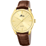 Relógio lotus minimalist for him 19067/1 dourado pulsera de couro, homem_PRODUCT