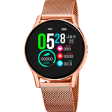 Smartwatch lotus 50001/a com pulseira de aço inoxidável 316l, bluetooth, feminino