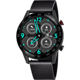 Smartwatch lotus 50018/1 com pulseira de aço inoxidável 316l, bluetooth, masculino