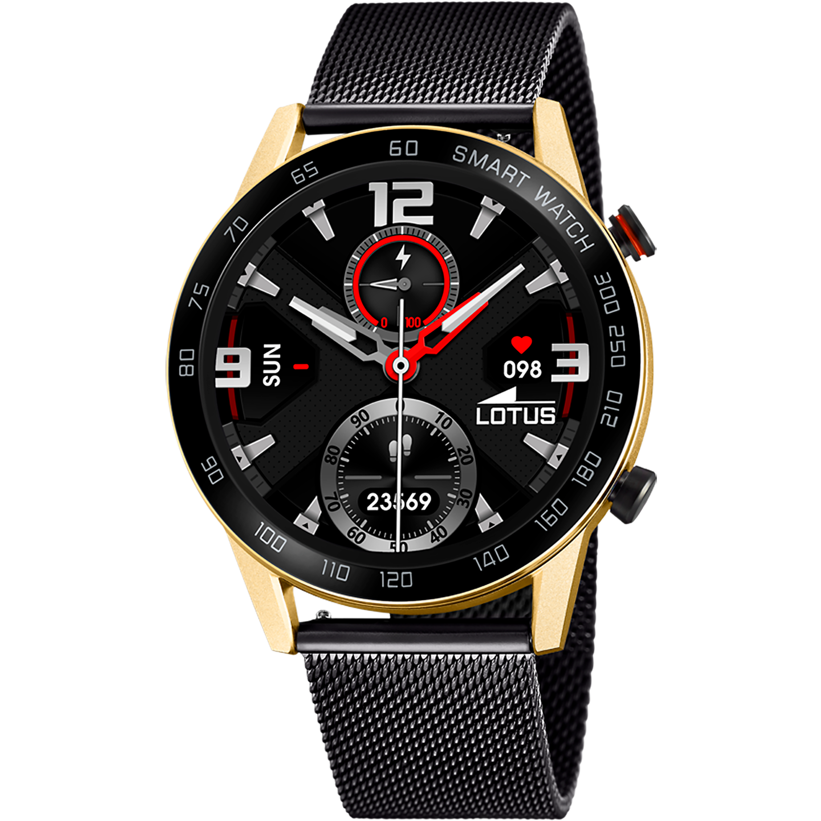 Smartwatch lotus 50019/1 com pulseira de aço inoxidável, bluetooth, masculino_PRODUCT
