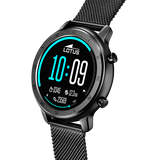 Smartwatch lotus 50039/1 com pulseira de aço inoxidável 316l, bluetooth, masculino