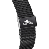 Smartwatch lotus 50039/1 com pulseira de aço inoxidável 316l, bluetooth, masculino