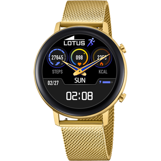Smartwatch Lotus 50041/1 Com Pulseira De Aço Inoxidável 316l, Bluetooth, Feminino