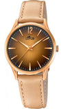 Relógio de Senhora LOTUS Classic Ouro Rosa Aço Couro 18407/2