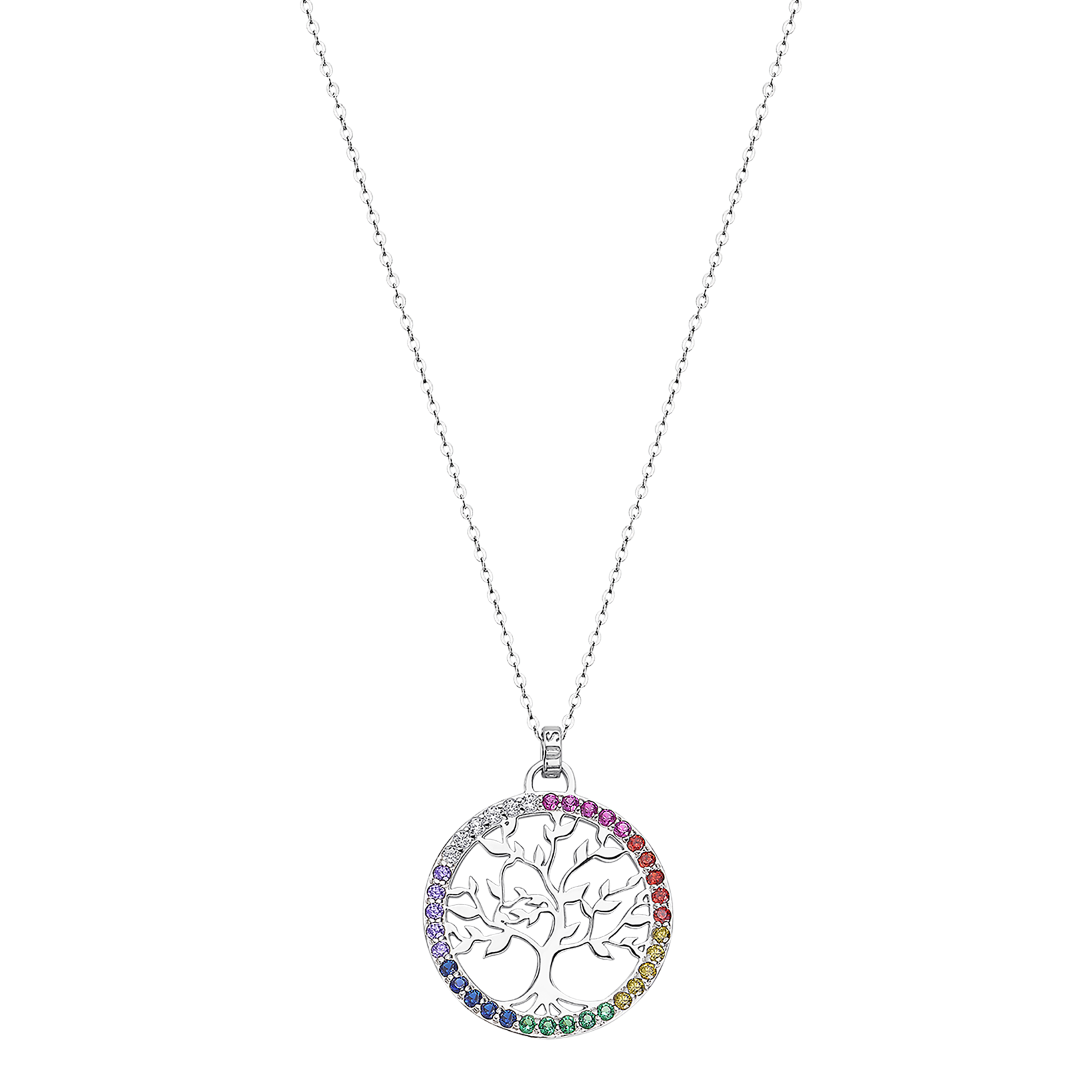 Colar árvore da vida lotus silver lp1746-1/3 prata, mulher_PRODUCT