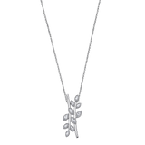 Colar folha lotus silver pure essential lp1783-1/1 prata, mulher_PRODUCT