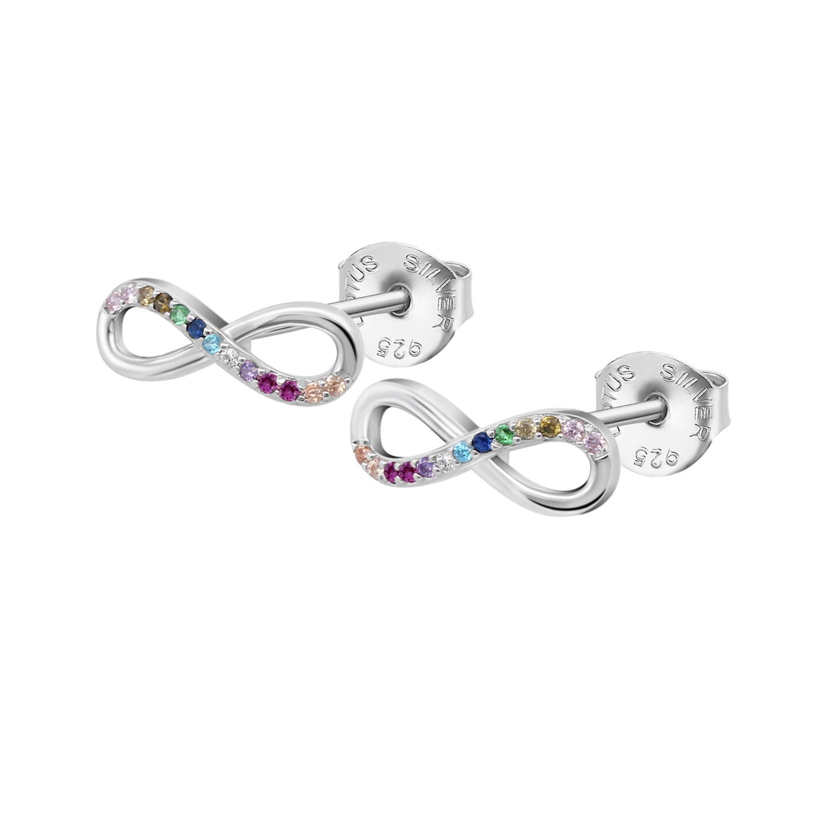 Brincos infinito lotus silver lp1872-4/4 prata, mulher_PRODUCT