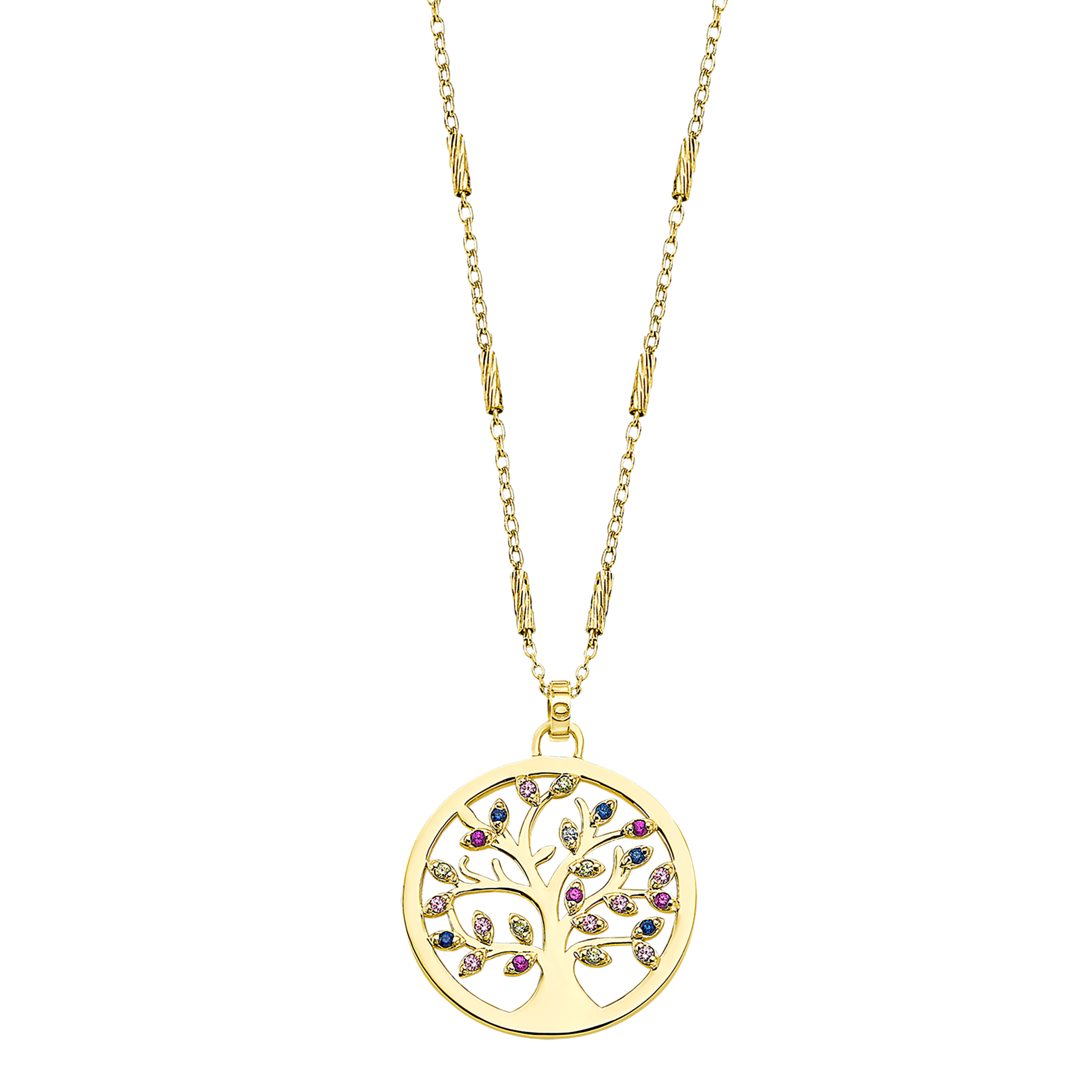 Colar árvore de vida lotus silver tree of life lp1890-1/2 prata, mulher_PRODUCT