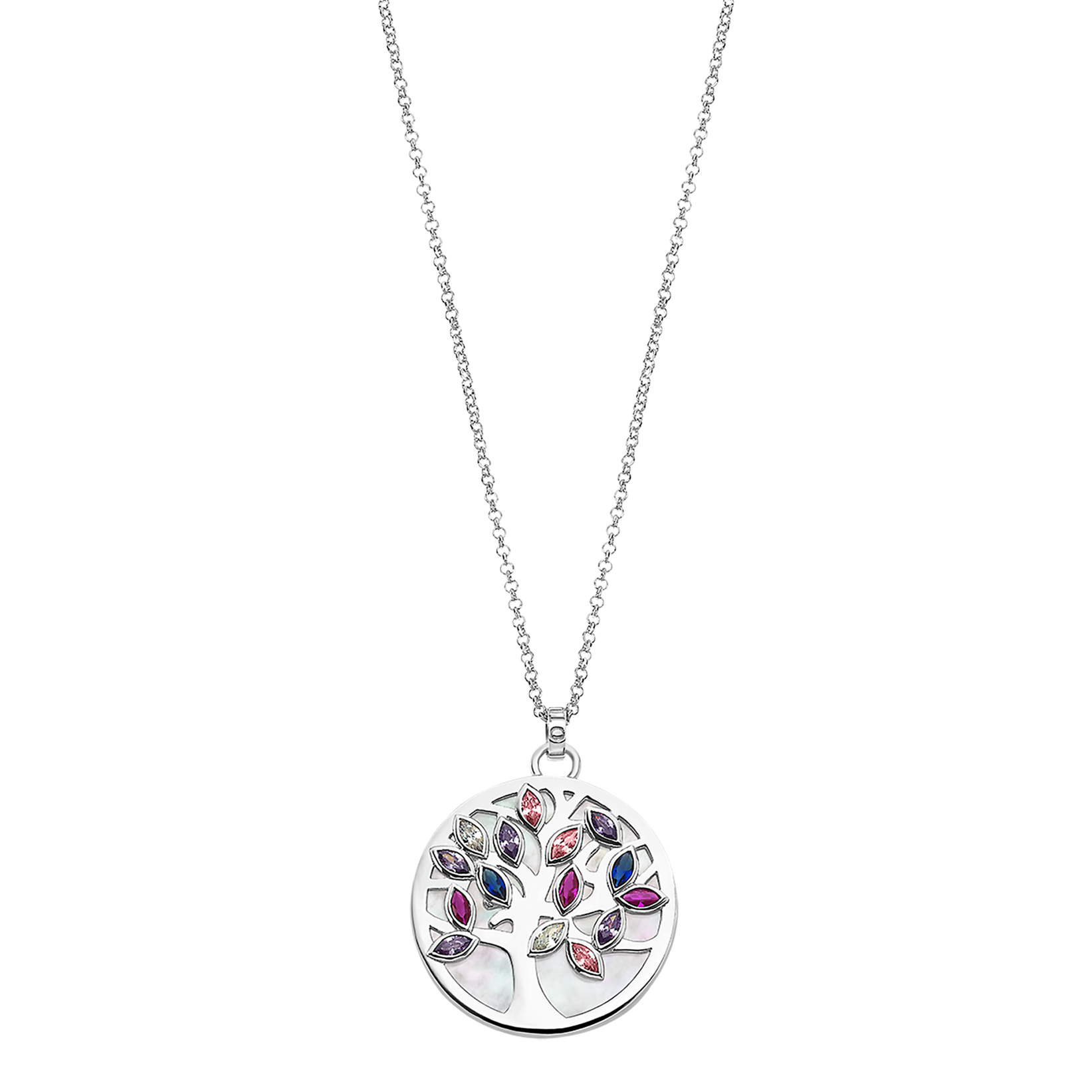 Colar árvore de vida lotus silver tree of life lp1891-1/1 prata, mulher_PRODUCT
