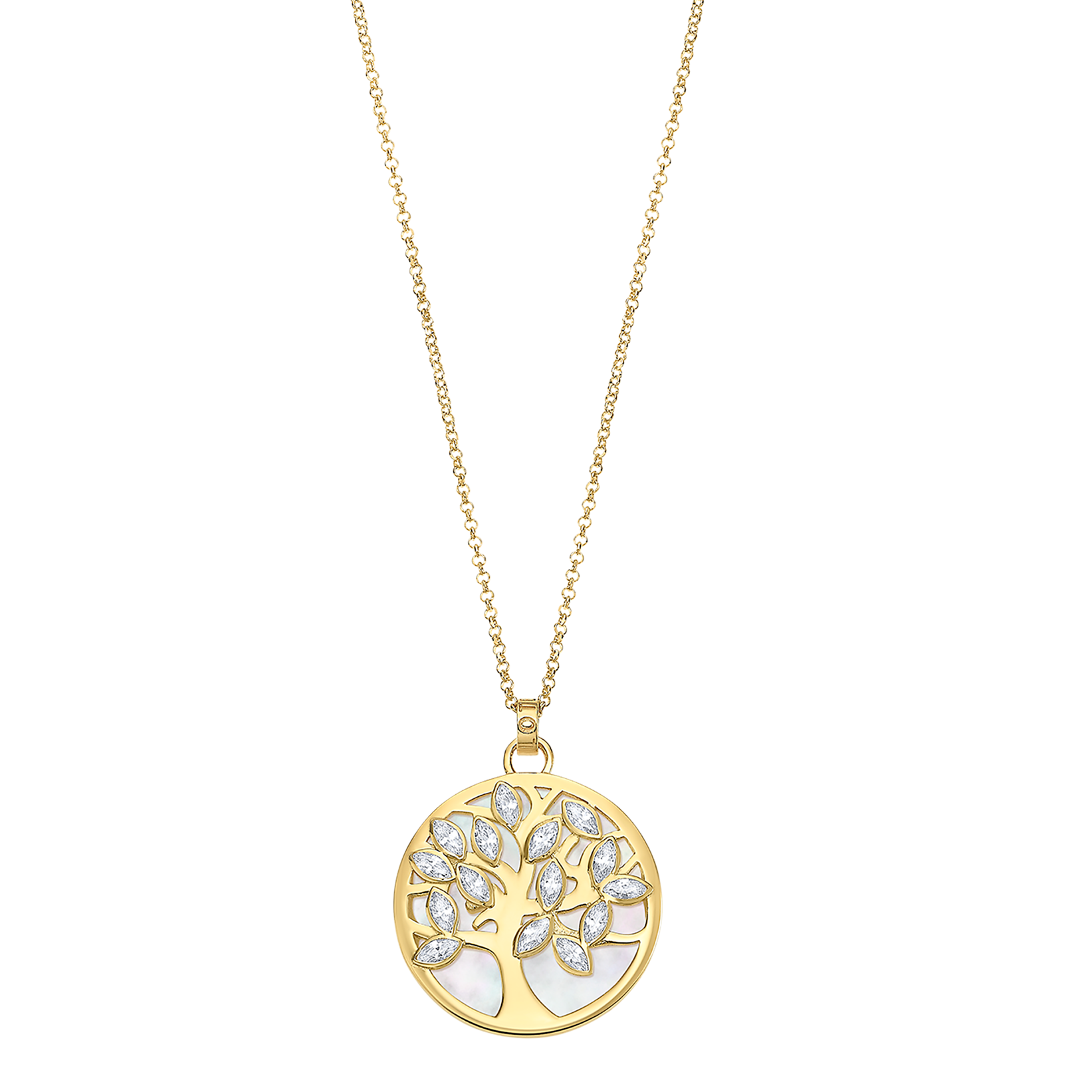 Colar árvore de vida lotus silver lp1891-1/2 prata, mulher_PRODUCT