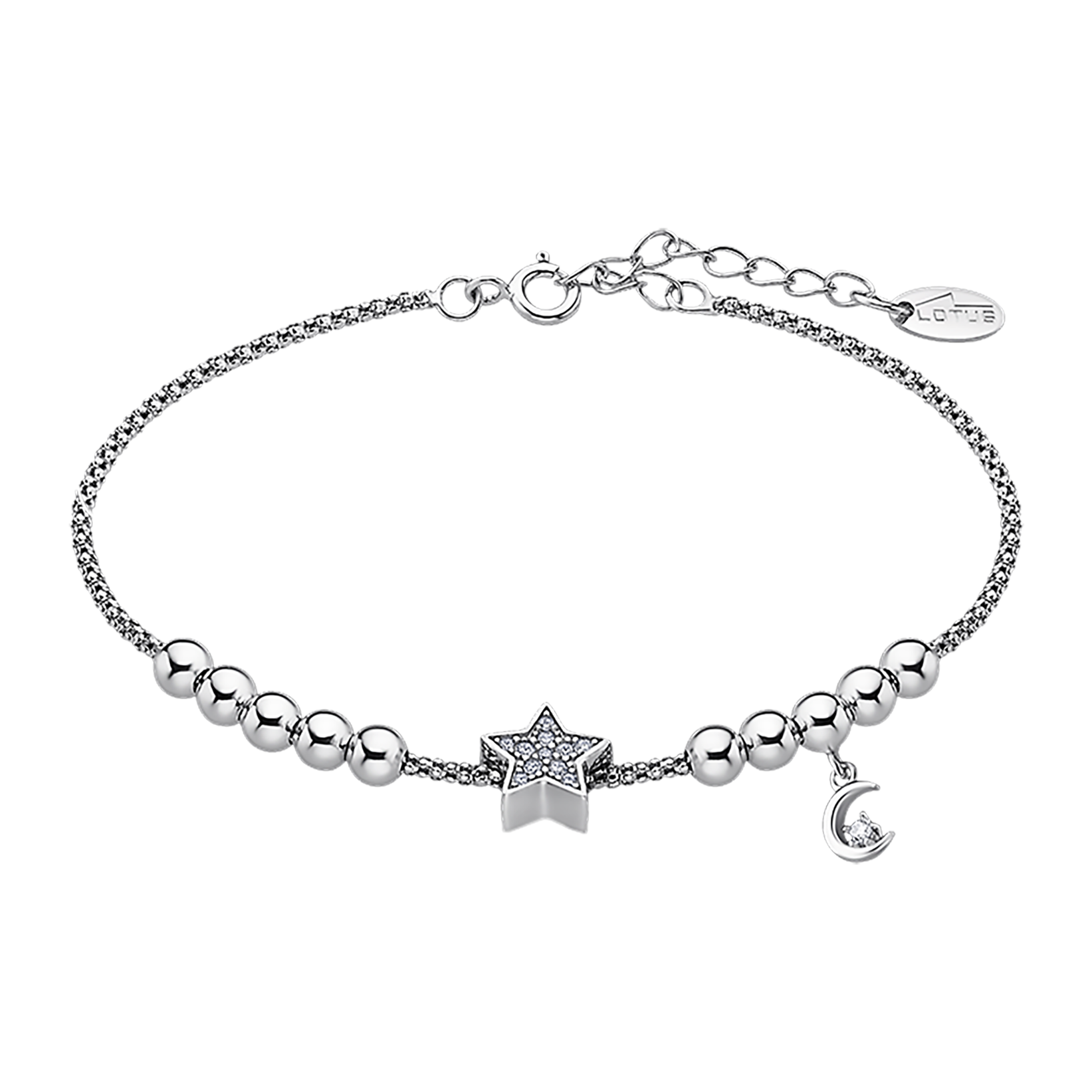 Pulseira estrela lotus silver mystic lp1985-2/2 prata, mulher_PRODUCT