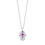 Colar mão de fátima lotus silver mystic lp1989-1/1 prata, mulher_PRODUCT
