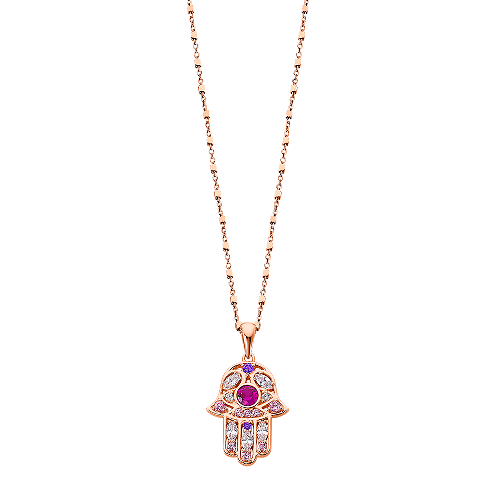 Colar mão de fátima lotus silver mystic lp1989-1/3 prata, mulher_PRODUCT