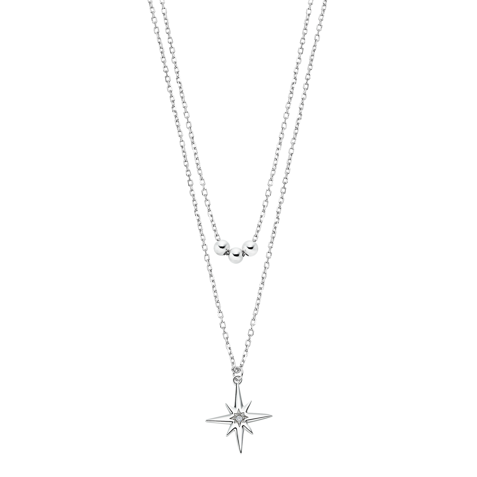 Colar estrela lotus silver lp3048-1/1 prata, mulher_PRODUCT