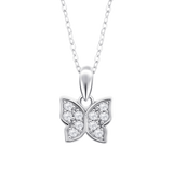 Colar borboleta lotus silver lp3051-1/1 prata, mulher_PRODUCT