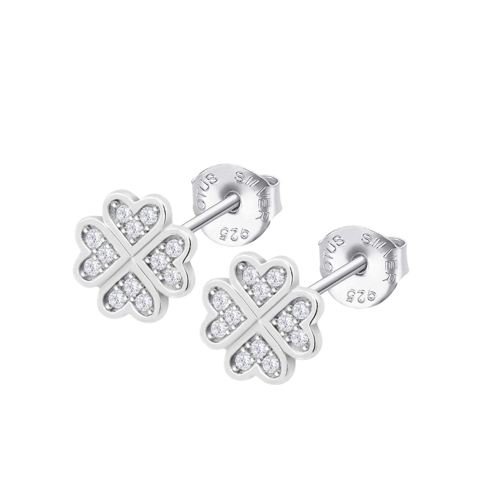 Brincos trevo lotus silver lp3052-4/1 prata, mulher_PRODUCT