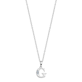Colar letra g lotus silver trendy lp3054-1/g prata, mulher_PRODUCT