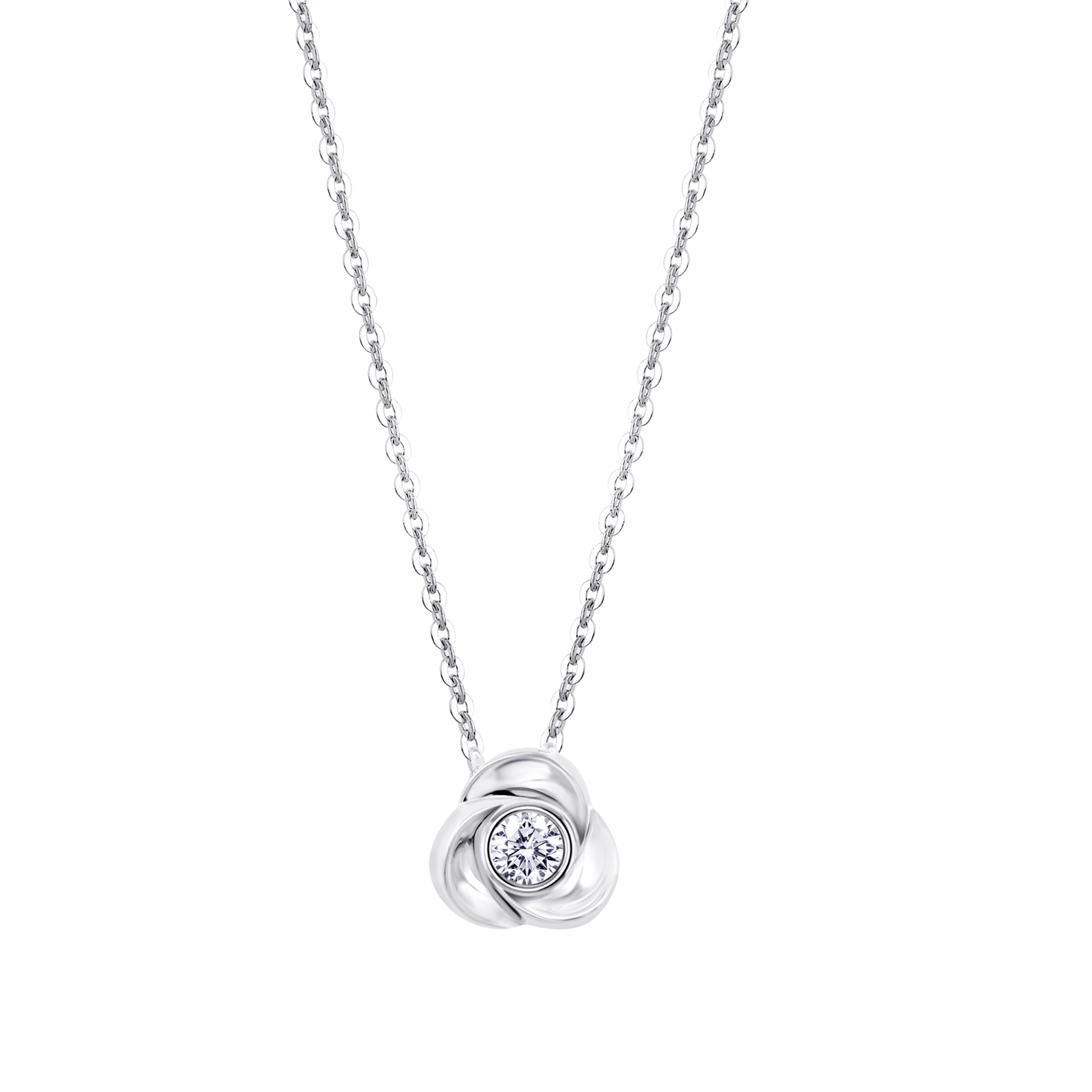 Colar flor lotus silver pure essential lp3059-1/1 prata, mulher_PRODUCT