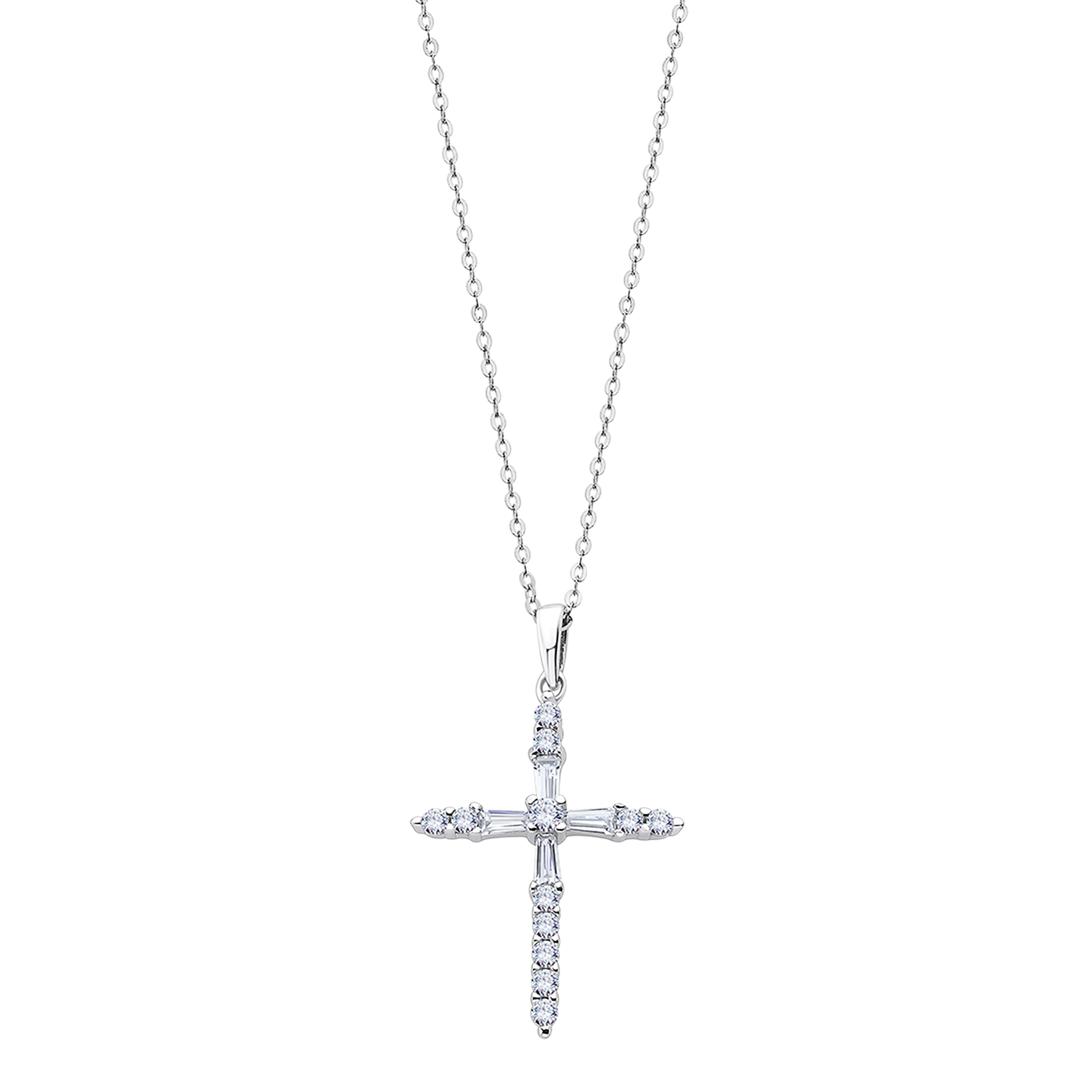 Colar cruz lotus silver pure essential lp3067-1/1 prata, mulher_PRODUCT
