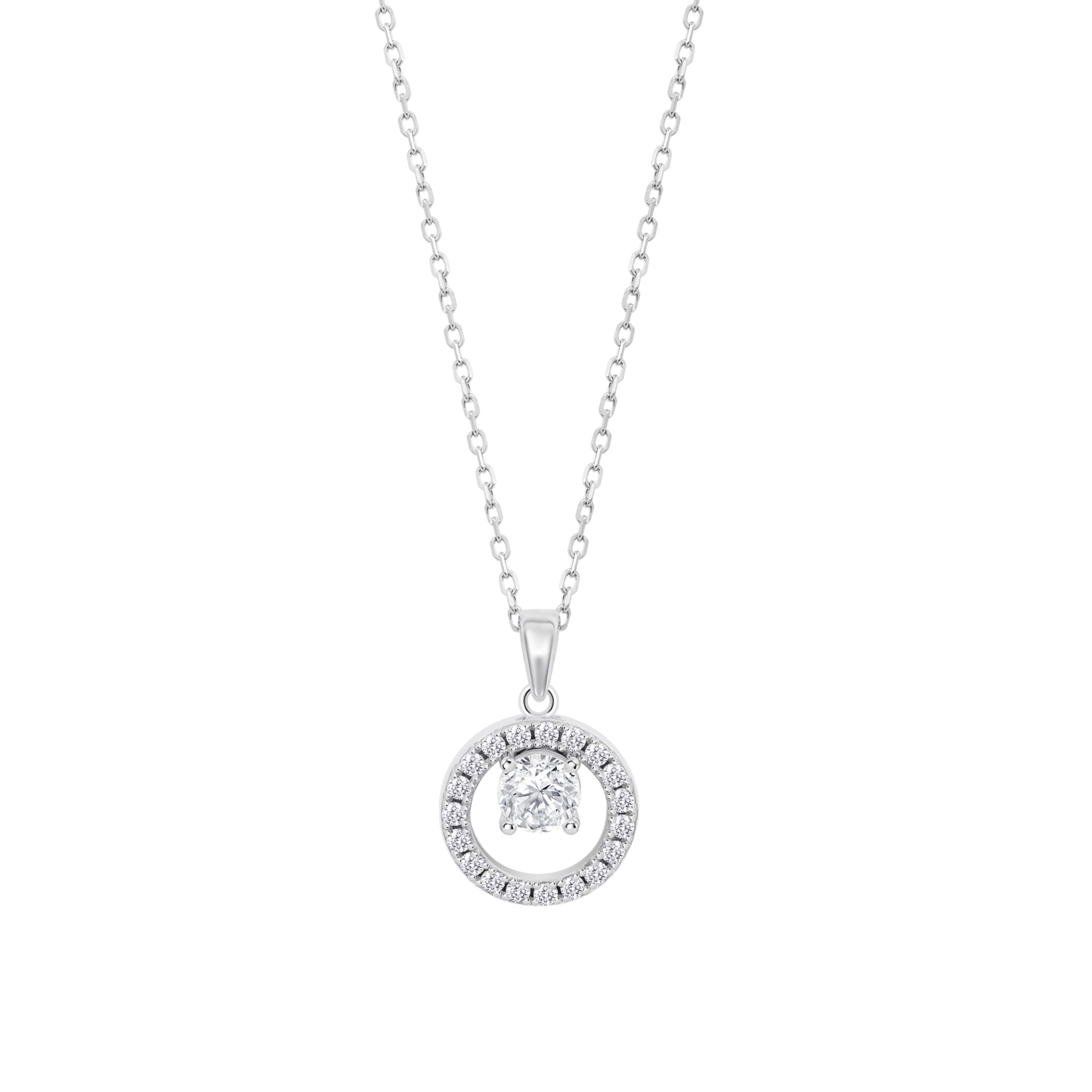 Colar flor lotus silver lp3080-1/1 prata, mulher_PRODUCT