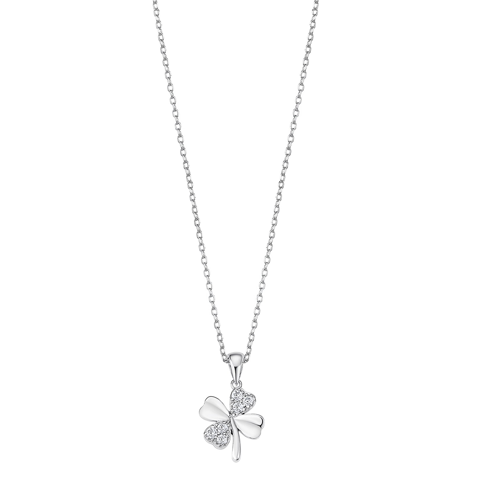 Colar trevo lotus silver lp3108-1/1 prata, mulher_PRODUCT