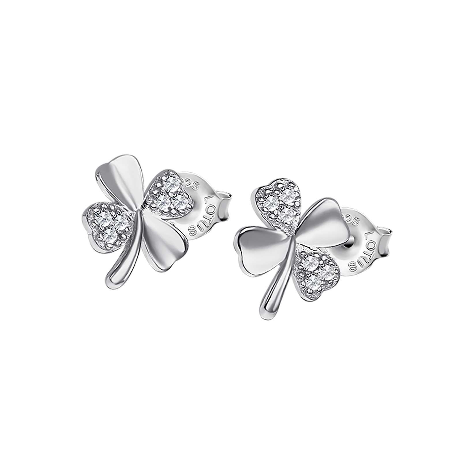 Brincos trevo lotus silver lp3108-4/1 prata, mulher_PRODUCT