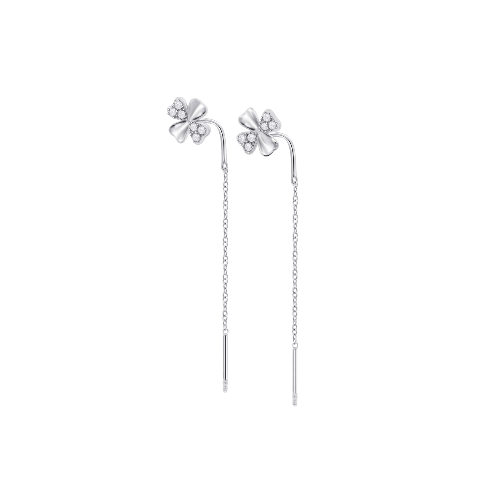 Brincos trevo lotus silver lp3108-4/3 prata, mulher_PRODUCT