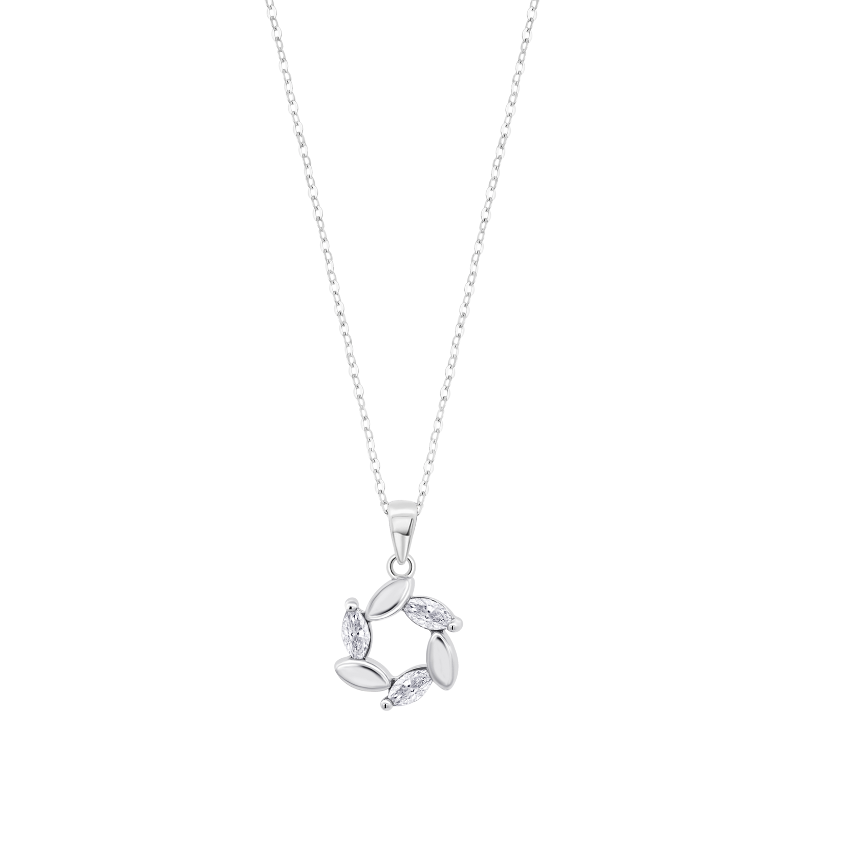 Colar folha financeira lotus silver pure essential lp3188-1/1 prata, mulher_PRODUCT