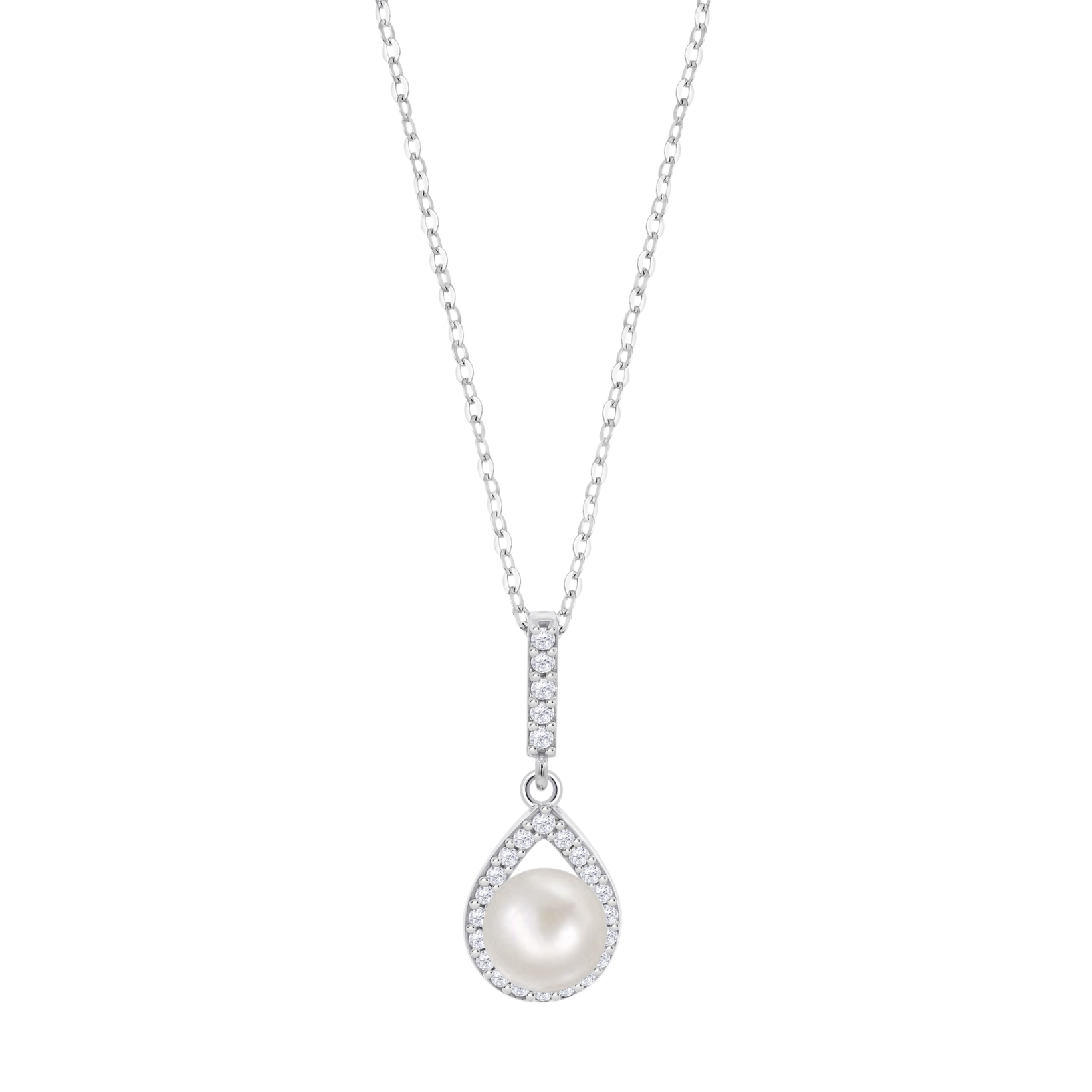Colar perola lotus silver lp3198-1/1 prata, mulher_PRODUCT