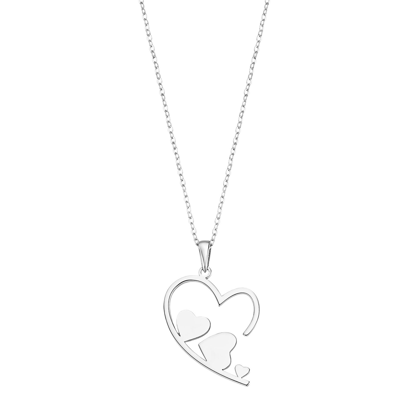 Colar coração lotus silver lp3237-1/1 prata, mulher_PRODUCT