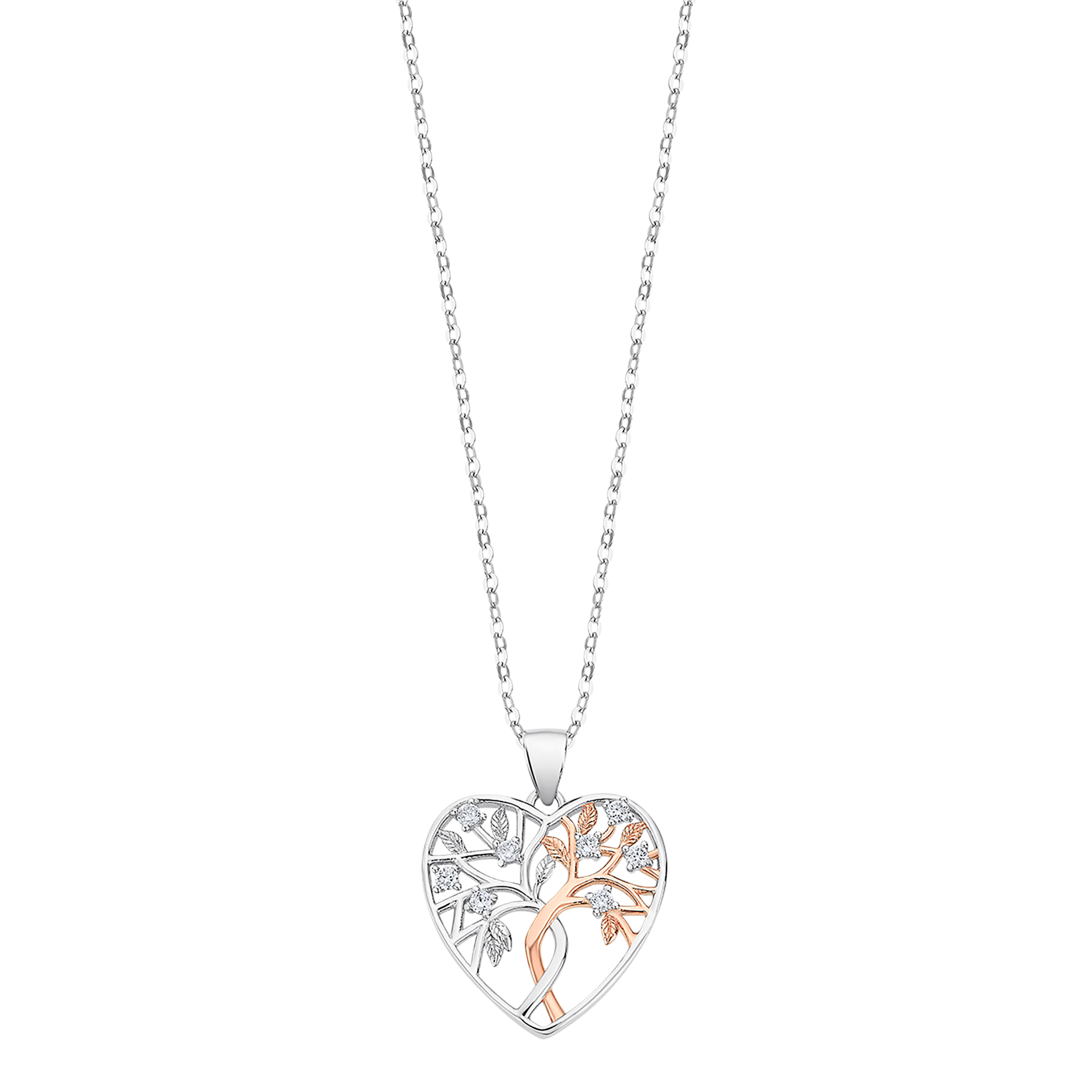 Colar coração lotus silver tree of life lp3304-1/1 prata, mulher_PRODUCT