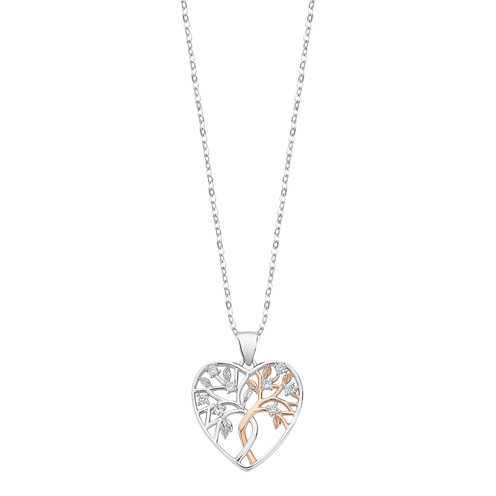 Colar coração lotus silver tree of life lp3304-1/1 prata, mulher_PRODUCT